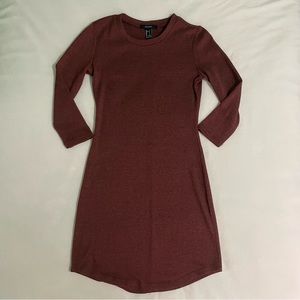 Forever 21 Mini Dress Mid Sleeve Red Size S